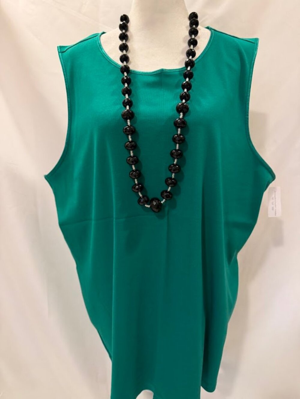 NWT CJ BANKS Green Color Tank Top (100% Cotton) - 3x
